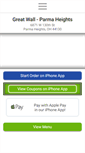 Mobile Screenshot of greatwallparmaheights.com